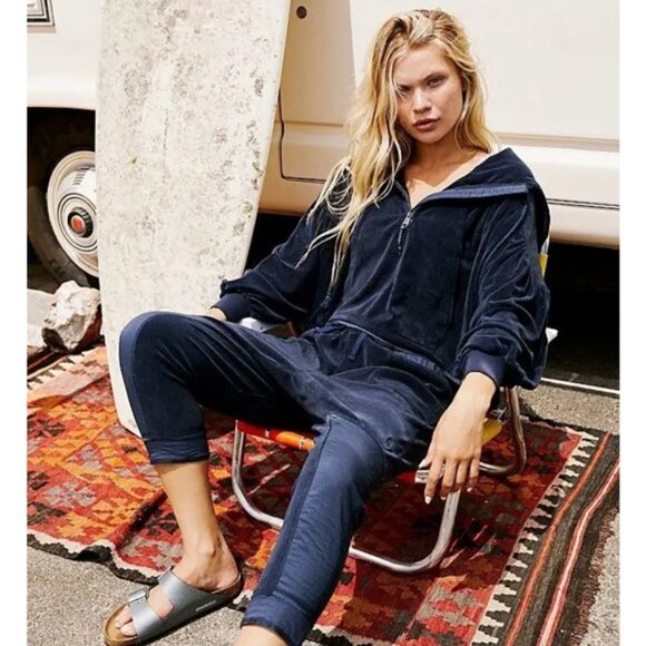 Free People Let It Go Sweater by FP Movement Navy Blue - Picture 4 of 16